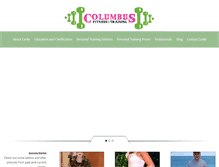 Tablet Screenshot of columbusfitnessandtraining.com